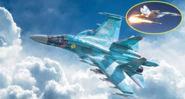 युक्रेनले ध्वस्त बनायो रुसको सुपरसोनिक एसयू–३४ युद्धक विमान